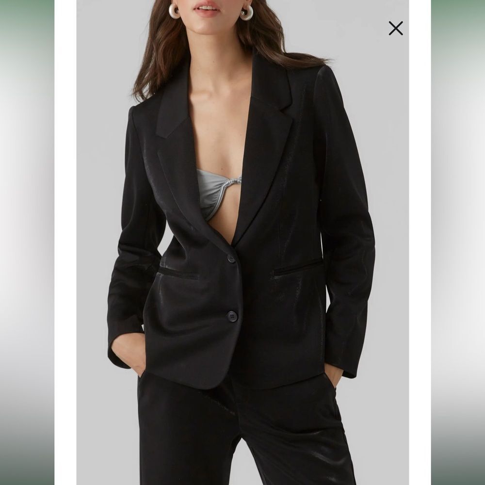 Vero Moda Sia Slim shiny blazer women’s medium